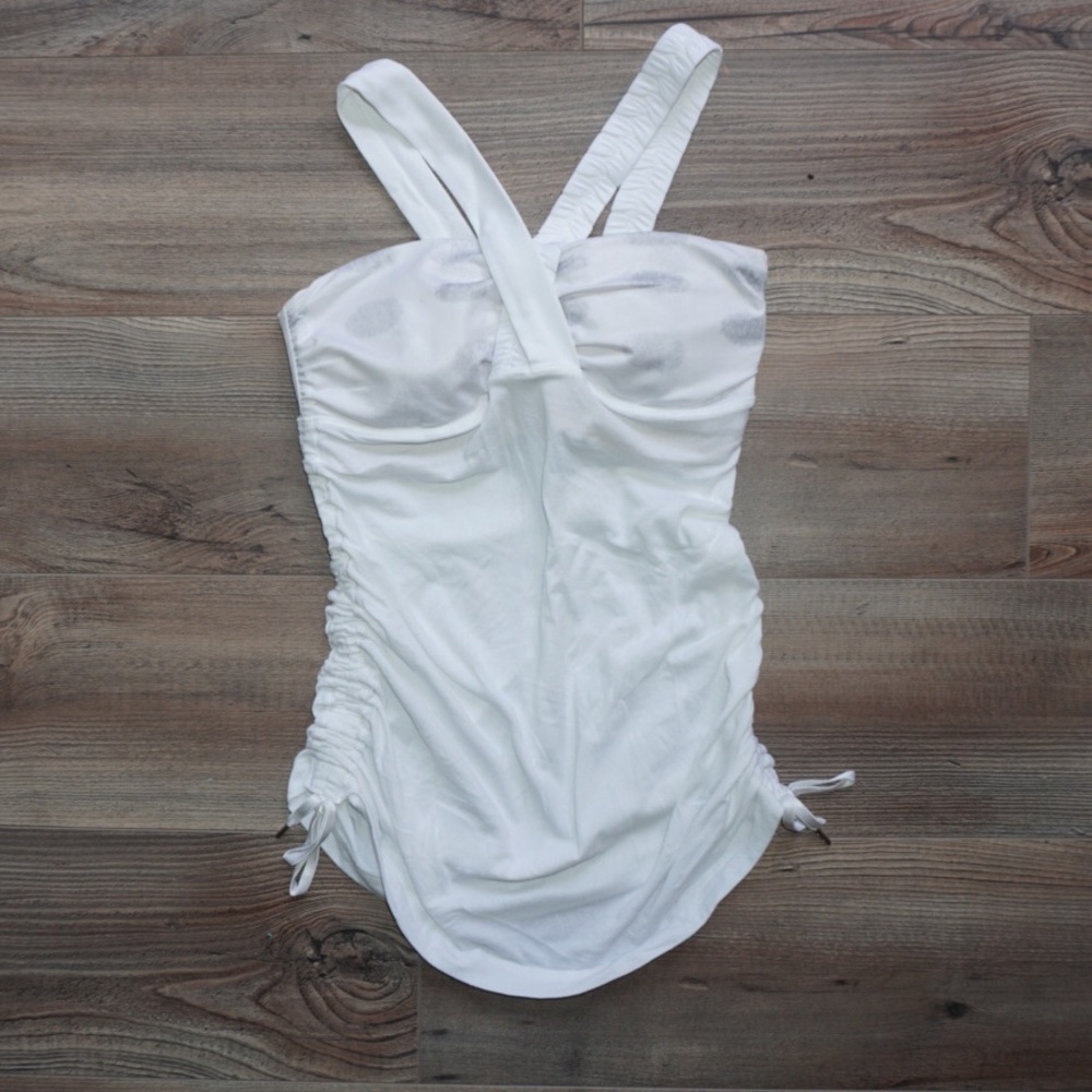 Lululemon white yoga top, size 2